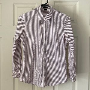 Theory Petite Small Button Down Collared Shirt